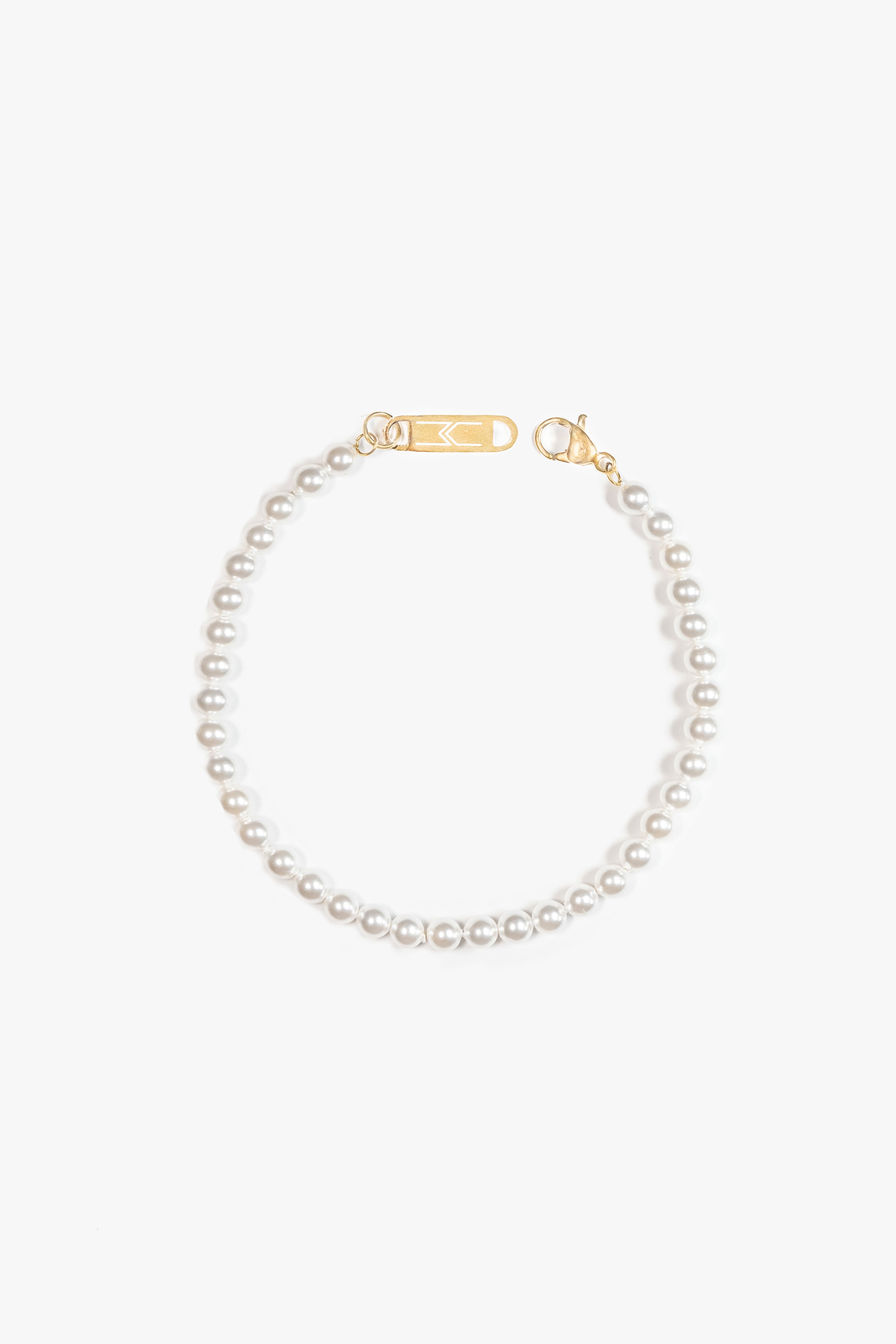 AUGUSTA BRACELET 4mm - pearl – Marrin Costello
