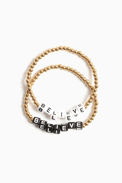 BELIEVE BRACELET - gold