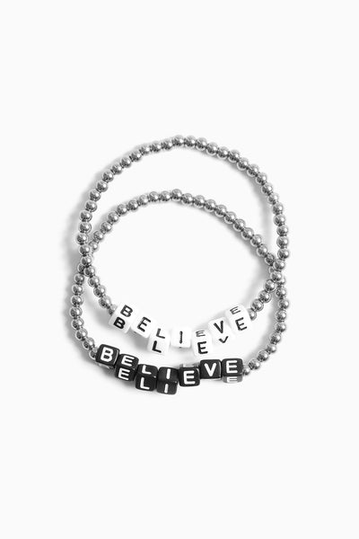BELIEVE BRACELET - silver