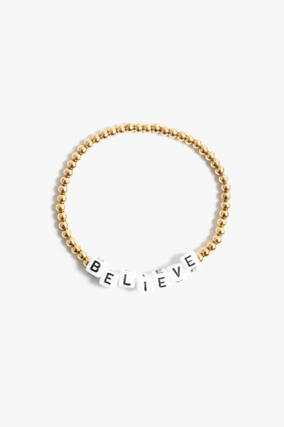 BELIEVE BRACELET - gold