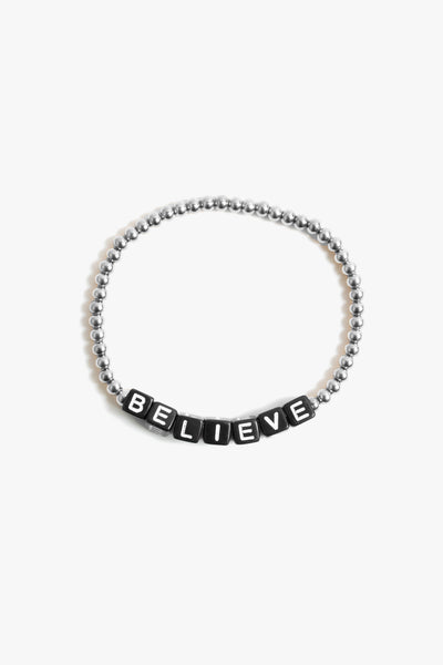 BELIEVE BRACELET - silver