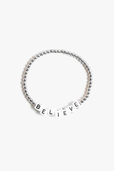 BELIEVE BRACELET - silver
