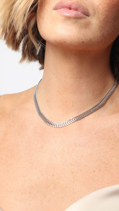 LATTICE CHOKER 1.0 - silver