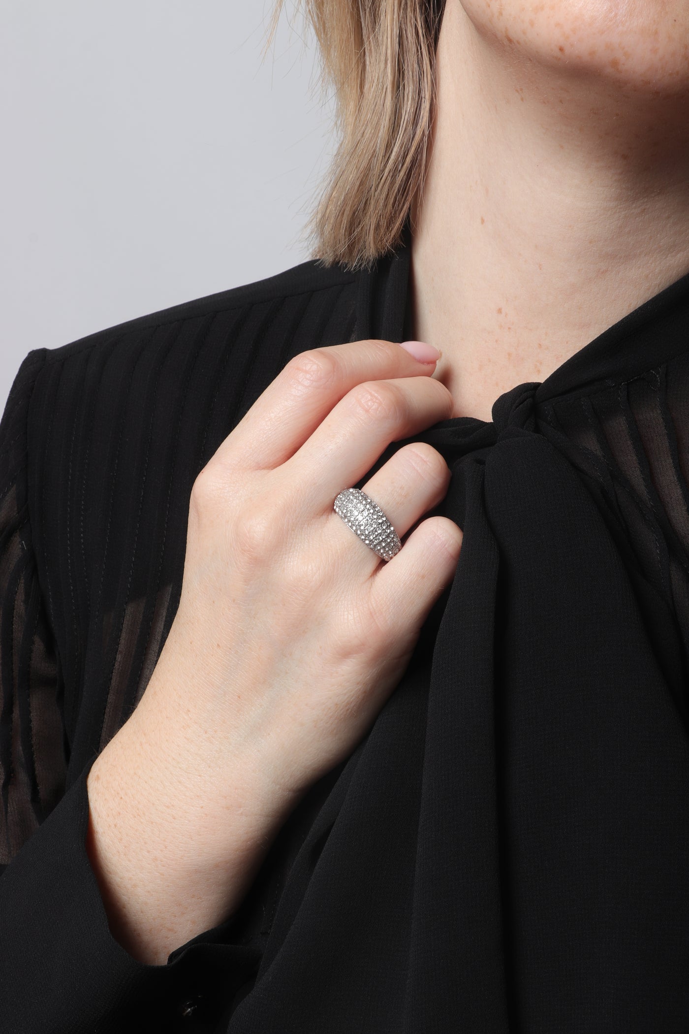 LAYLA RING 1.0 - pave - silver