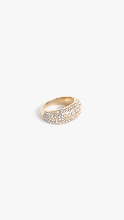 LAYLA RING 1.0 - pave - gold
