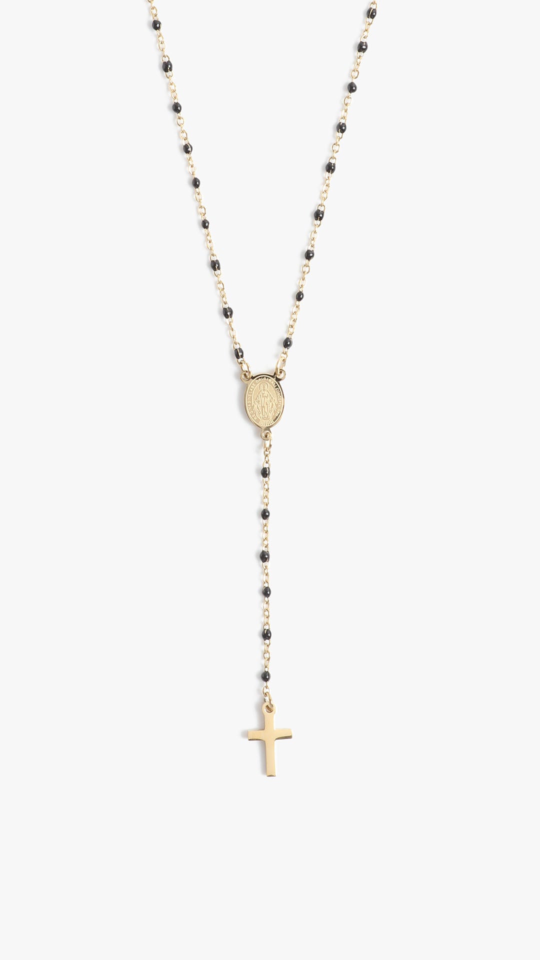 SPECKLE ROSARY - gold