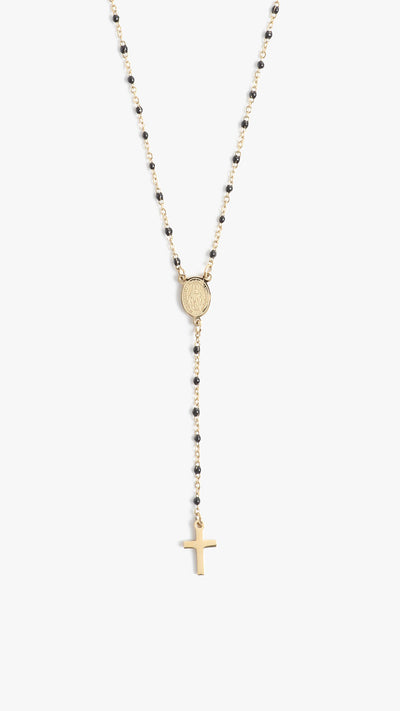 SPECKLE ROSARY - gold