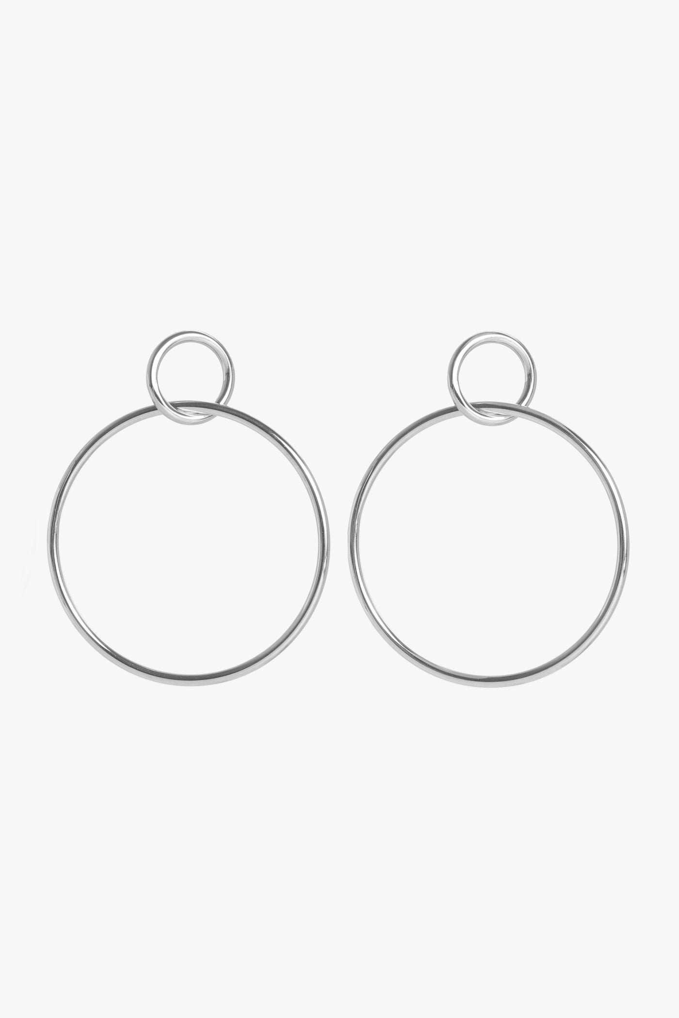 VEN HOOPS 3" - silver