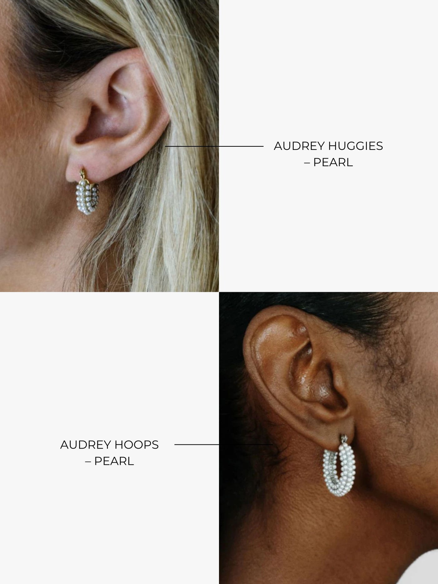 AUDREY HUGGIES - pearl