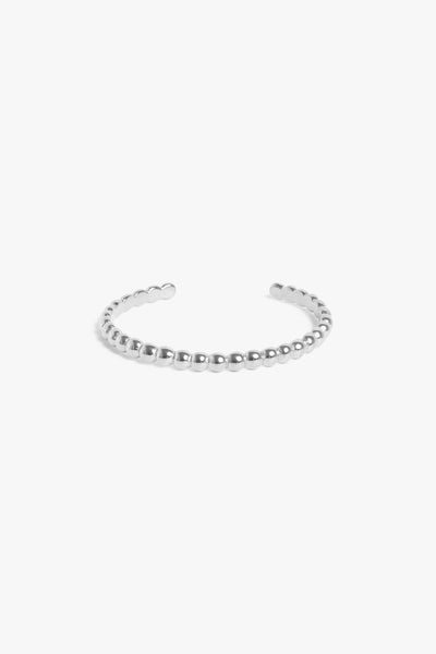 Marrin Costello Jewelry Crown XL Cuff dot adjustable bracelet. Waterproof, sustainable, hypoallergenic. Polished stainless steel.